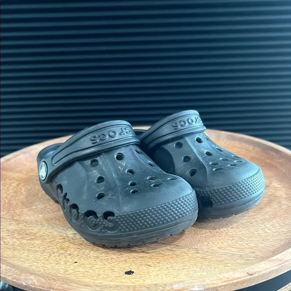 Kids Black Crocs Clogs